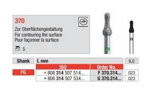 FG Diamantborr F 370.023 5st