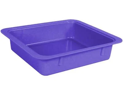 Materialbricka/Tub enkel utan lock  neon lila
