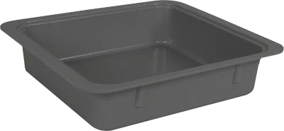 Materialbricka/Tub enkel utan lock  grå