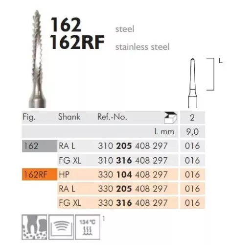 FG Kirurgiborr 162RF 316 016 XL 2st