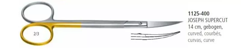 Sax Kelly SC böjd 16cm med taggade skär
