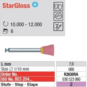StarGloss Polerare rosa Vst R2630RA 6st