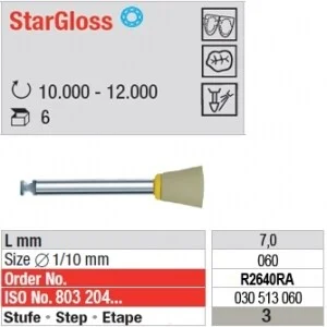 StarGloss Polerare grå Vst R2640RA 6st