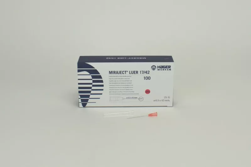 Injektionskanyl Miraject Luer 25G 0,5x42mm 100st