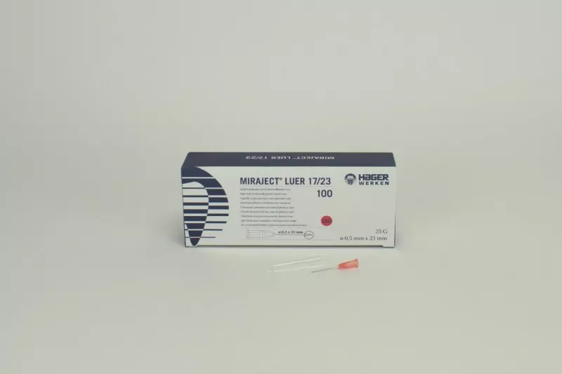 Injektionskanyl Miraject Luer 25G 0,5x23mm 100st