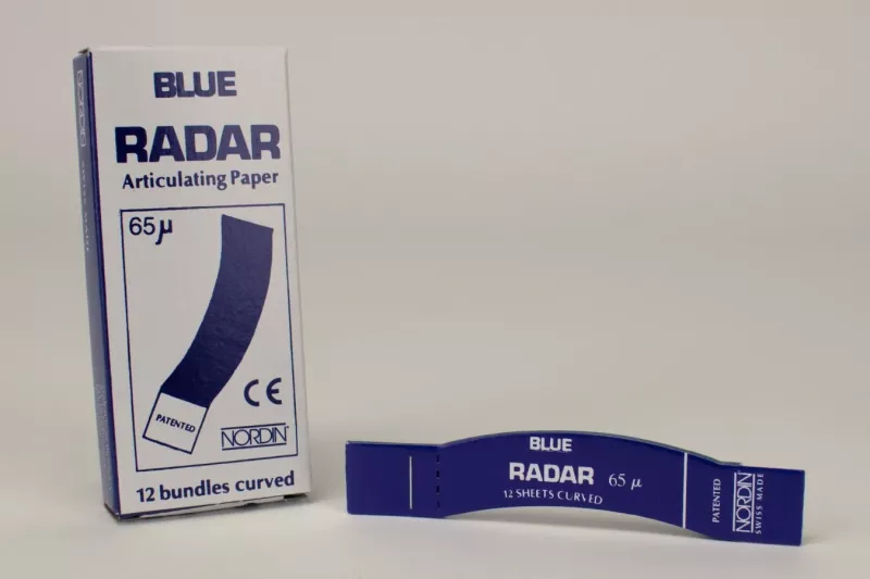 Artikulationspapper Blue Radar böjd 12x12blad