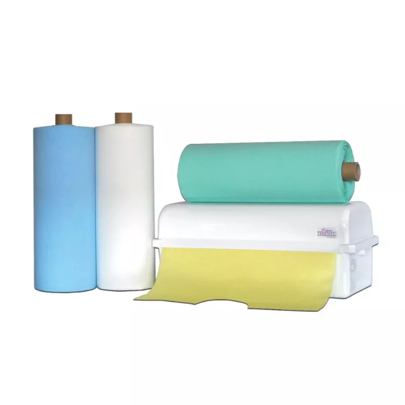 Servett Rulle plastad 2-lagers 45x32cm gul 250st