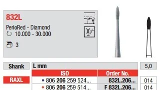 Vst Diamantborr XL F 832L.014 3st