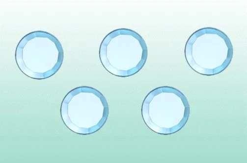Tandsmycke Aquamarine 2,0mm 5st