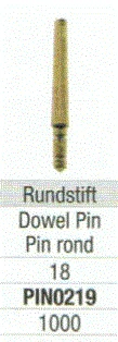 Dowel Pin rund 0219-18mm 1000st