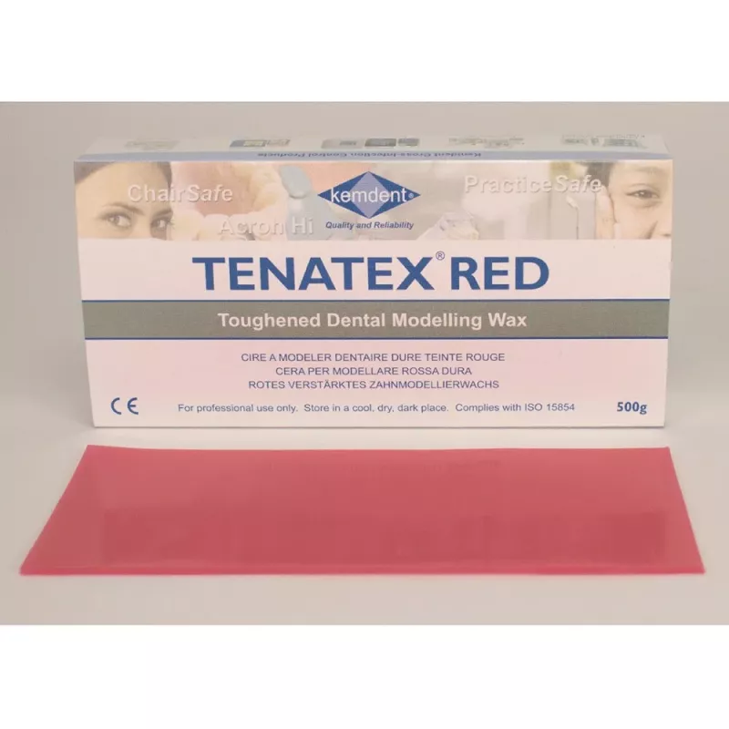 Tenatex Modelleringsvax röd 500gr