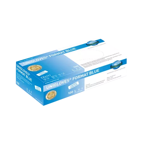 Handske Format Blue Nitril L 100st
