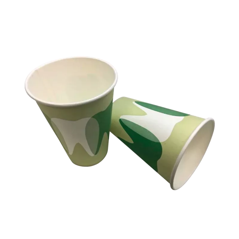 Pappersbägare Tandmotiv grön 180ml, 100st