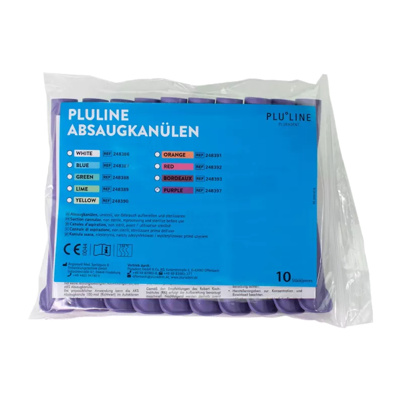 Sugrör PluLine lila 10st