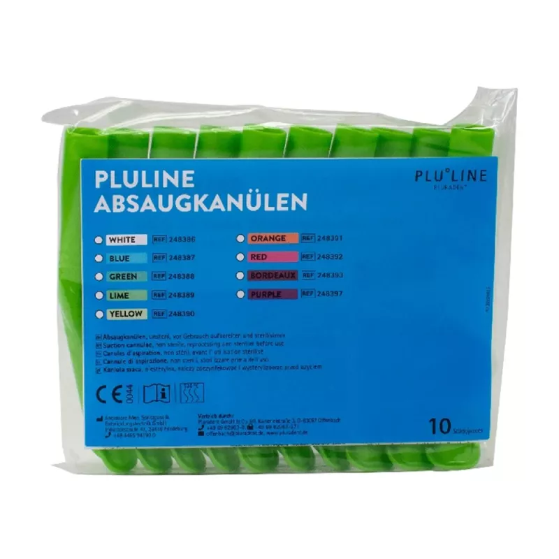 Sugrör PluLine lime 10st
