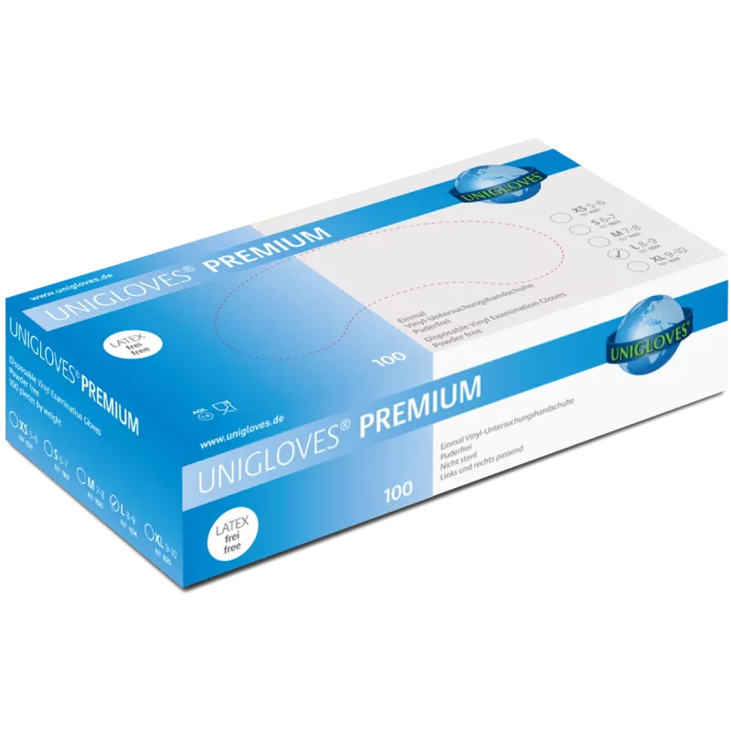 Handske Premium Vinyl L 100st