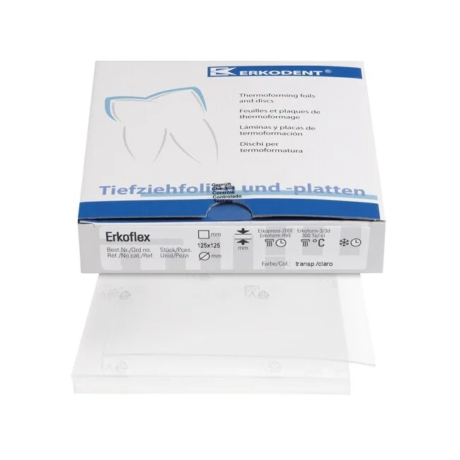Erkoflex 5,0mm 125x125mm transpa 5st