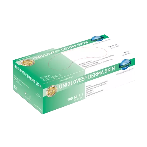 Derma Skin Latex handske puderfri L 100st