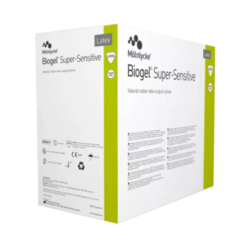 OP Handske Latex Biogel Super-Sensitive steril stl 7 50st