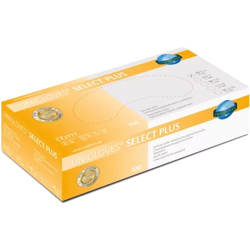 Handske Select Plus Latex pdfr XS 100st