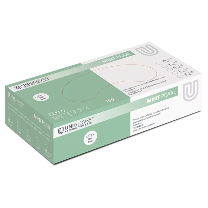 Handske Nitril Mint Pearl L 100st