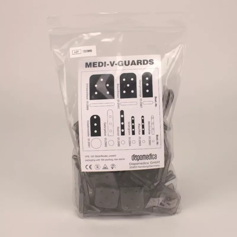 Medi-V-Guards svart 25,4x3,2mm 100st