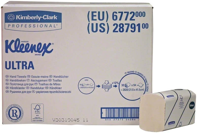 Kleenex ultra vit 2-lagers 21,5x41,5cm 2820st