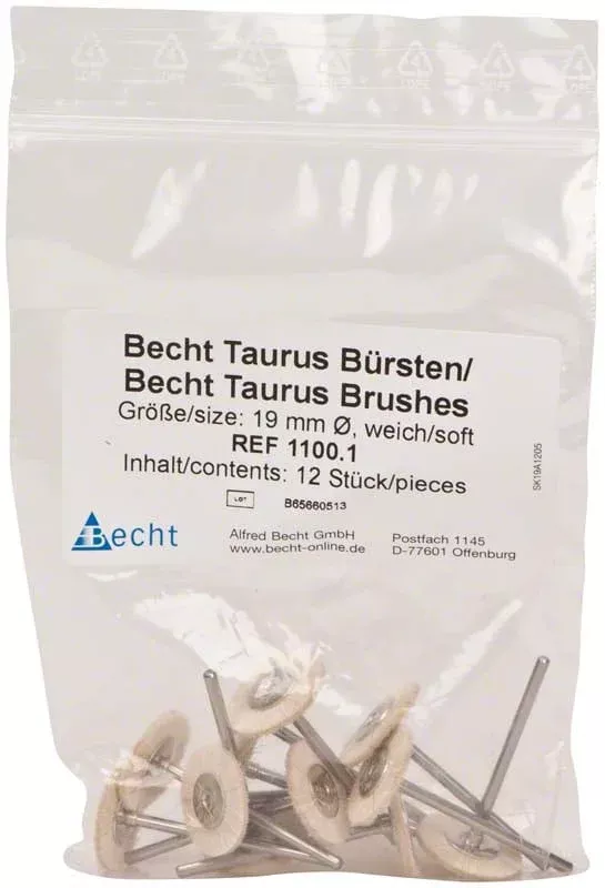 Becht Taurus Robinson borste mjuk 12st
