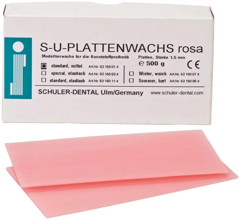 Plattvax rosa standard medium 500g
