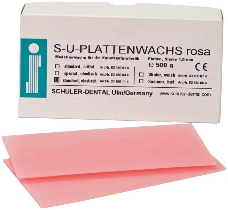 Plattvax rosa standard elastic 500g