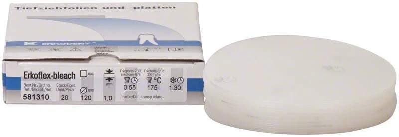 Erkoflex-bleach 1,0mm ø120mm transpa 20st
