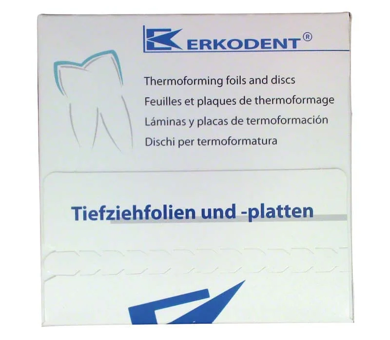 Erkodur-S 0,8mm 125x125mm klar 20st