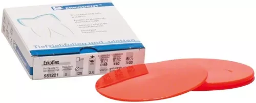 Erkoflex 2,0mm ø120mm Knallröd 5st