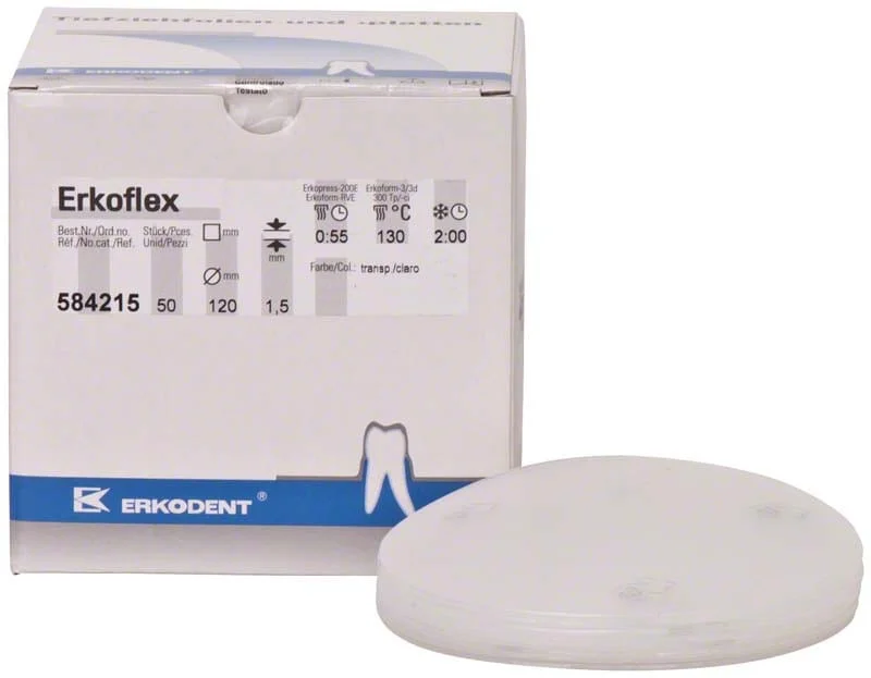 Erkoflex 1,5mm ø120mm transpa 50st