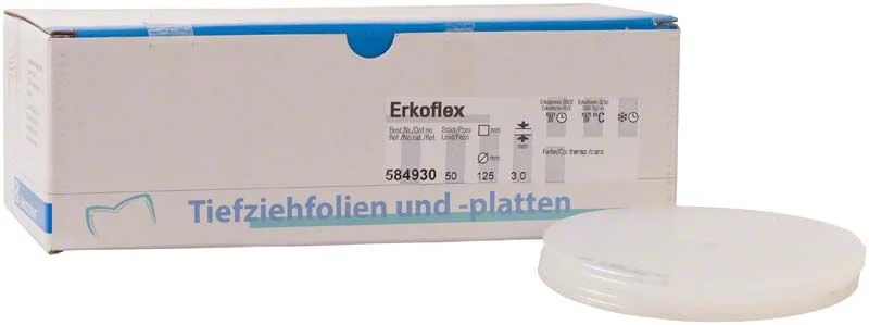 Erkoflex 3,0mm ø125mm transpa 50st