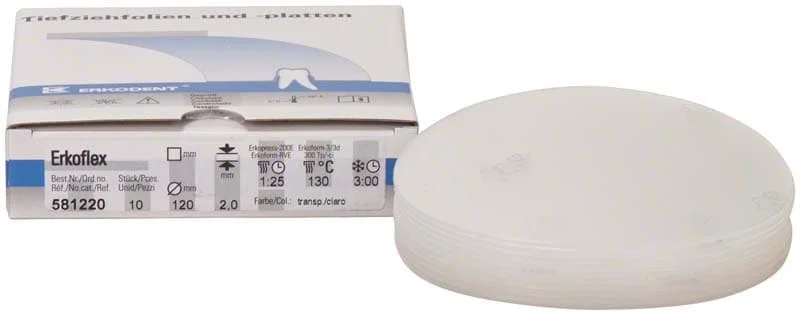 Erkoflex 2,0mm ø120mm transpa 10st