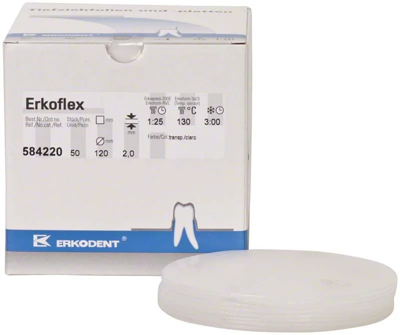 Erkoflex 2,0mm ø120mm transpa 50st