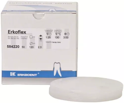 Erkoflex 2,0mm ø120mm transpa 50st