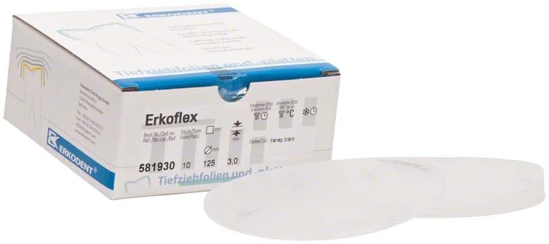 Erkoflex 3,0mm ø125mm transpa 10st