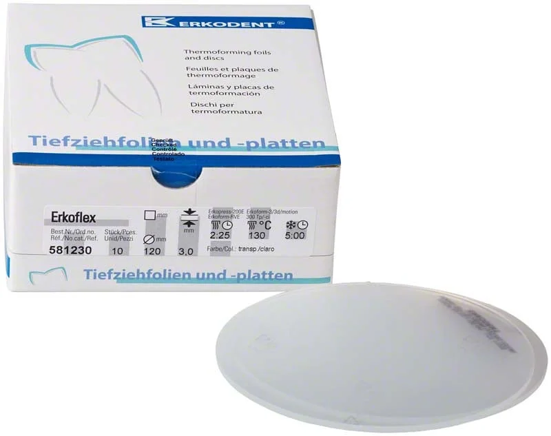 Erkoflex 3,0mm ø120mm transpa 10st