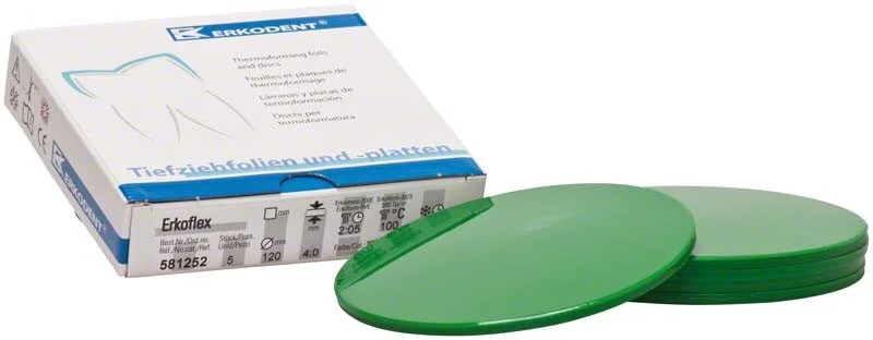 Erkoflex 4,0mm ø120mm Mörkgrön 5st