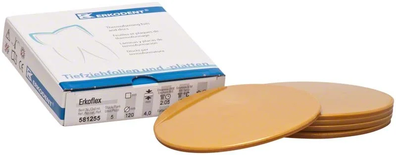 Erkoflex 4,0mm ø120mm Guld 5st