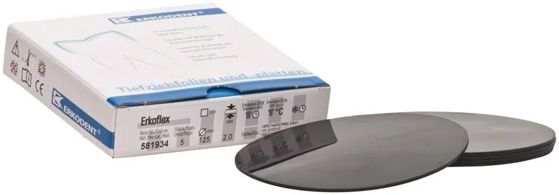 Erkoflex 2,0mm ø125mm Svart 5st