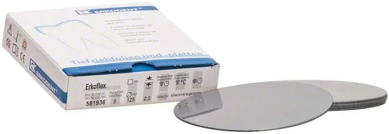 Erkoflex 2,0mm ø125mm Silver 5st