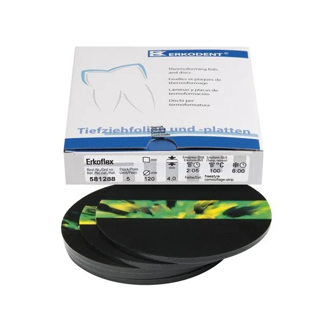 Erkoflex Freestyle 4,0mm ø125mm camouflage strip 5st