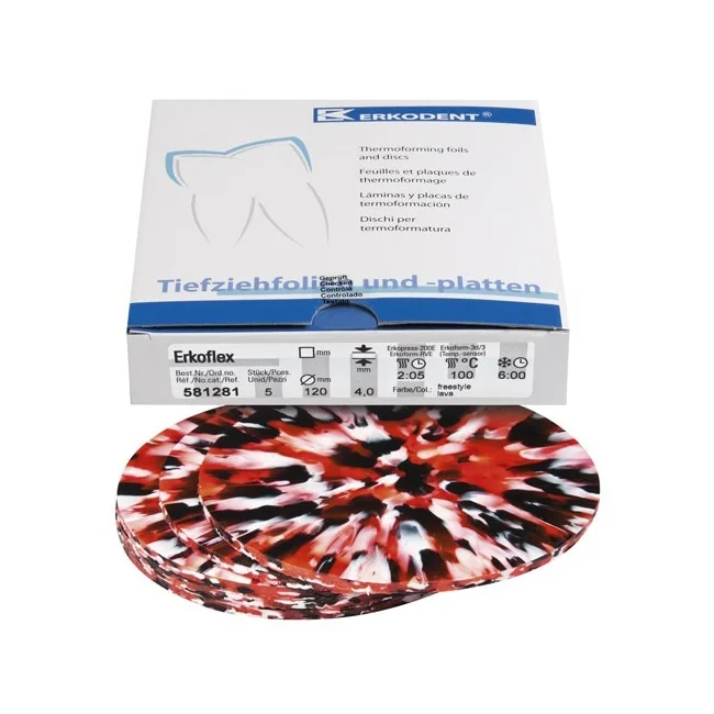 Erkoflex Freestyle 4,0mm ø125mm lava 5st