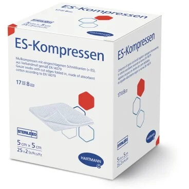 ES-Kompressen 5x5cm steril 25x2st