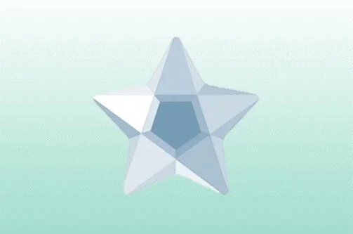 Tandsmycke Dental Diamond Stjärna iceblue