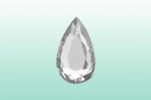 Tandsmycke Dental Diamond Droppe vit