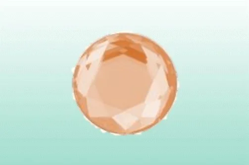 Tandsmycke Dental Diamond rund 1,8mm fireopal